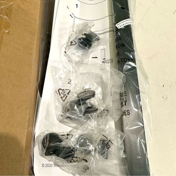 Pottery Barn Temple Street Frame Clip System -Black Floating Metal Shelf - Picture 6 of 8